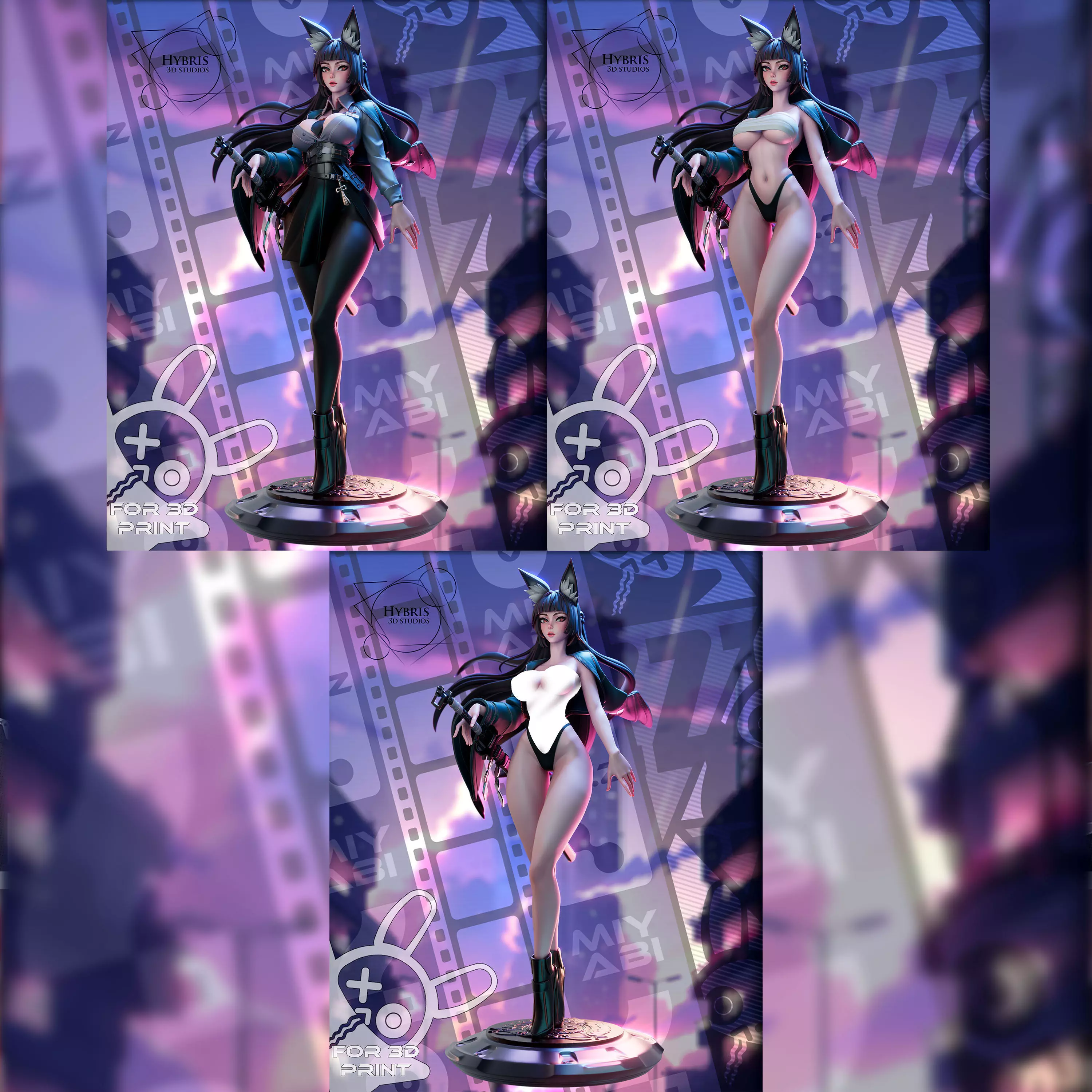 Hoshimi Miyabi from Zenless Zone Zero Collector Package 3D print model_0