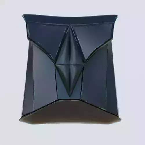 Futuristic Black Leather Bag