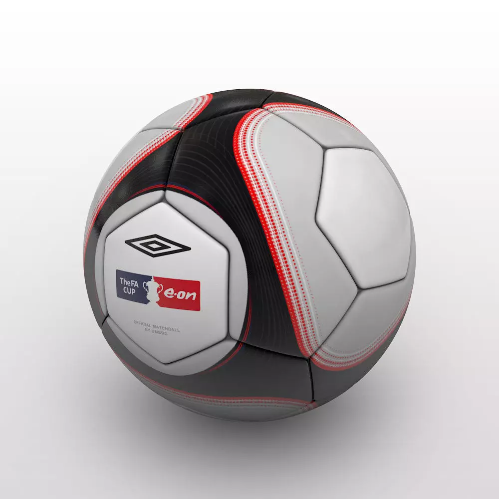 FA Cup Ball 2009 - Black 3D model