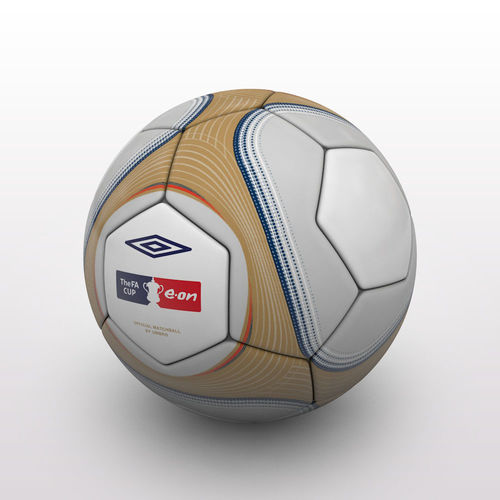 FA Cup Ball 2009 - Gold 3D model