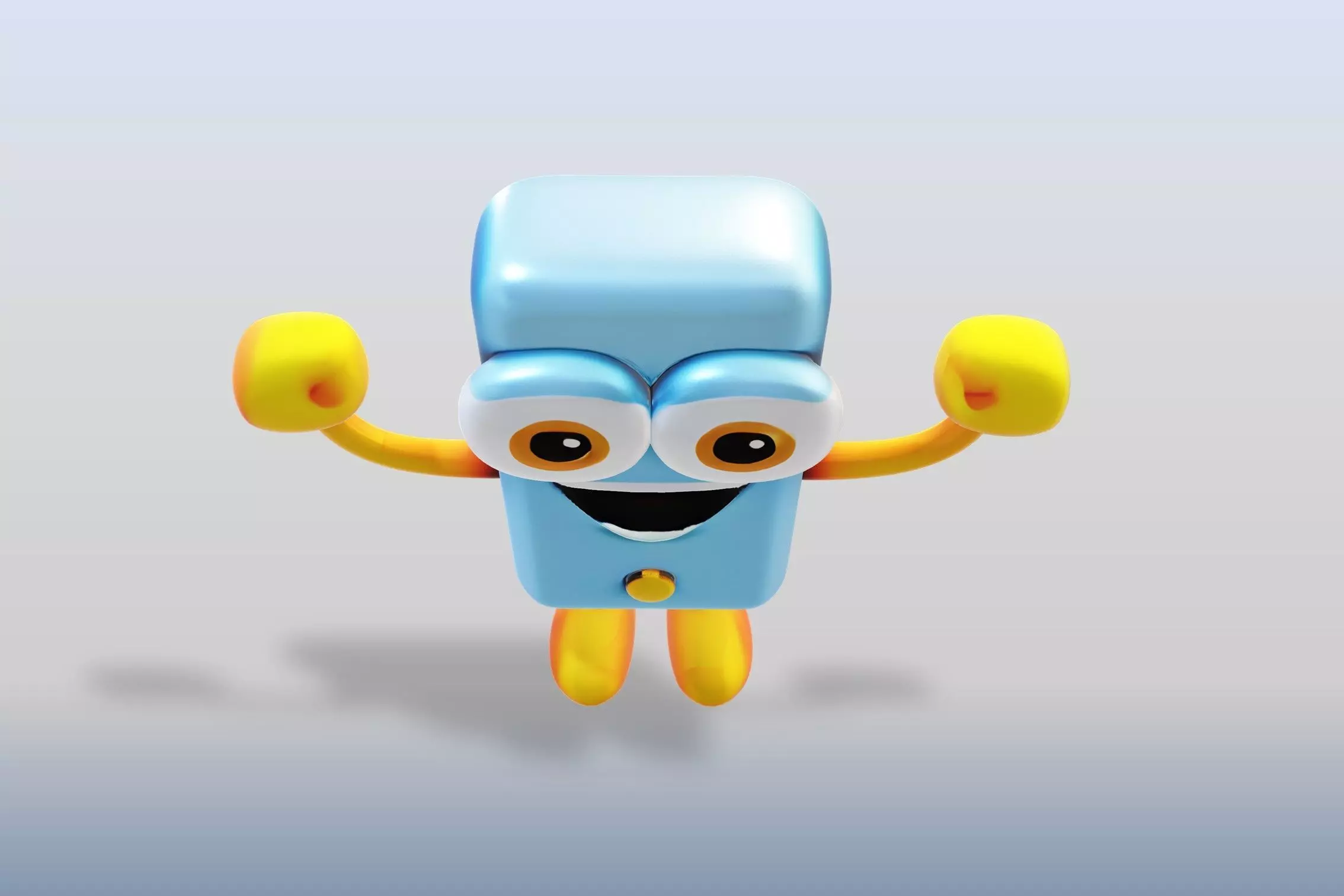 3D Cartoon character t stylized usb 3D model_6