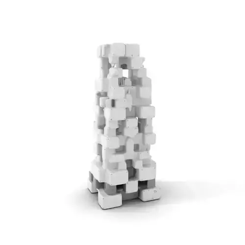 Modern Cubic Tower model pack