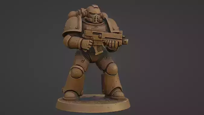 Power Armored Space Trooper with Carbine