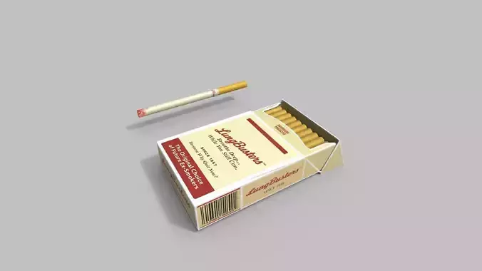 LungBusters Retro Cigarette Pack  Smoke Prop