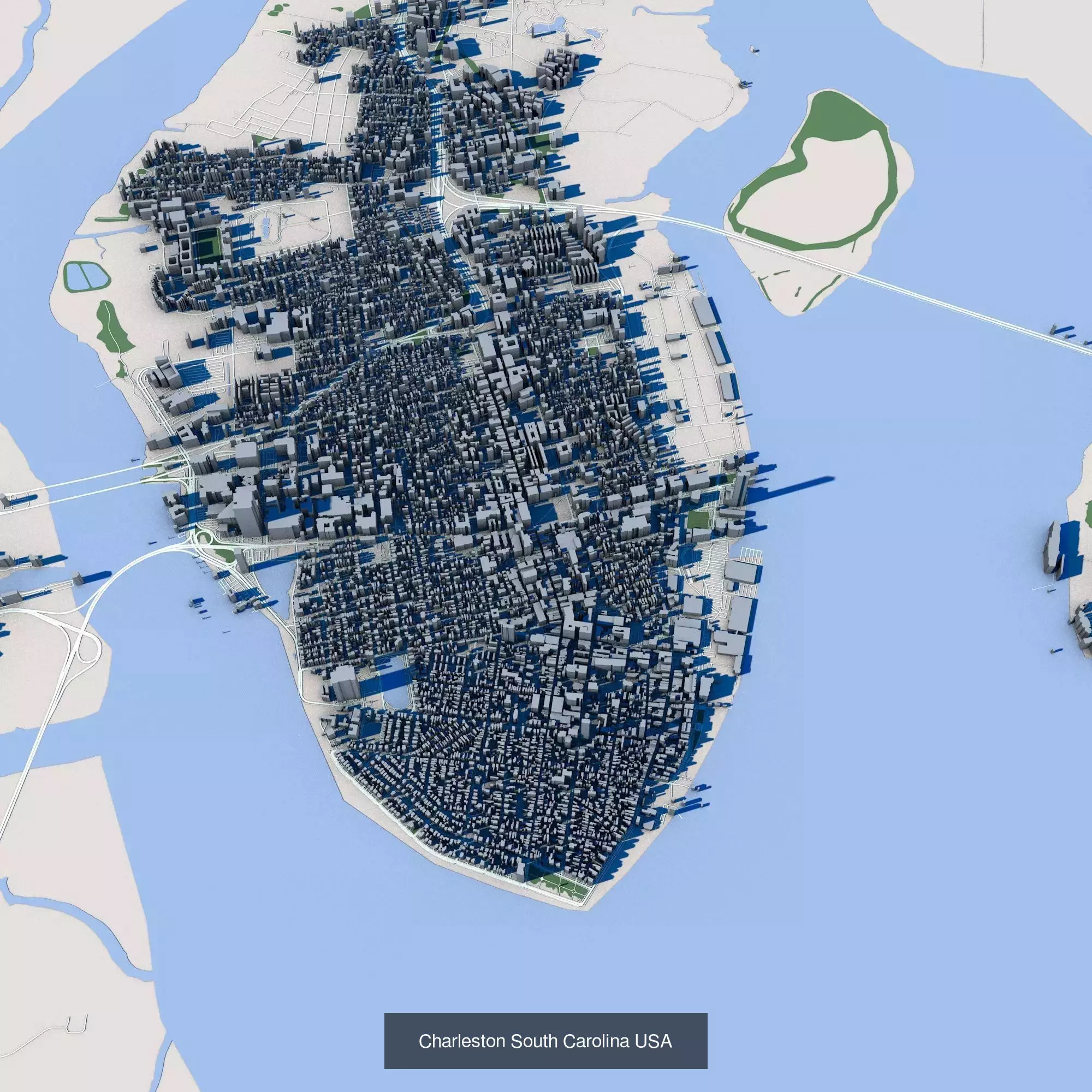10 Models American Cities Low Poly Collection Urban Landscape _10