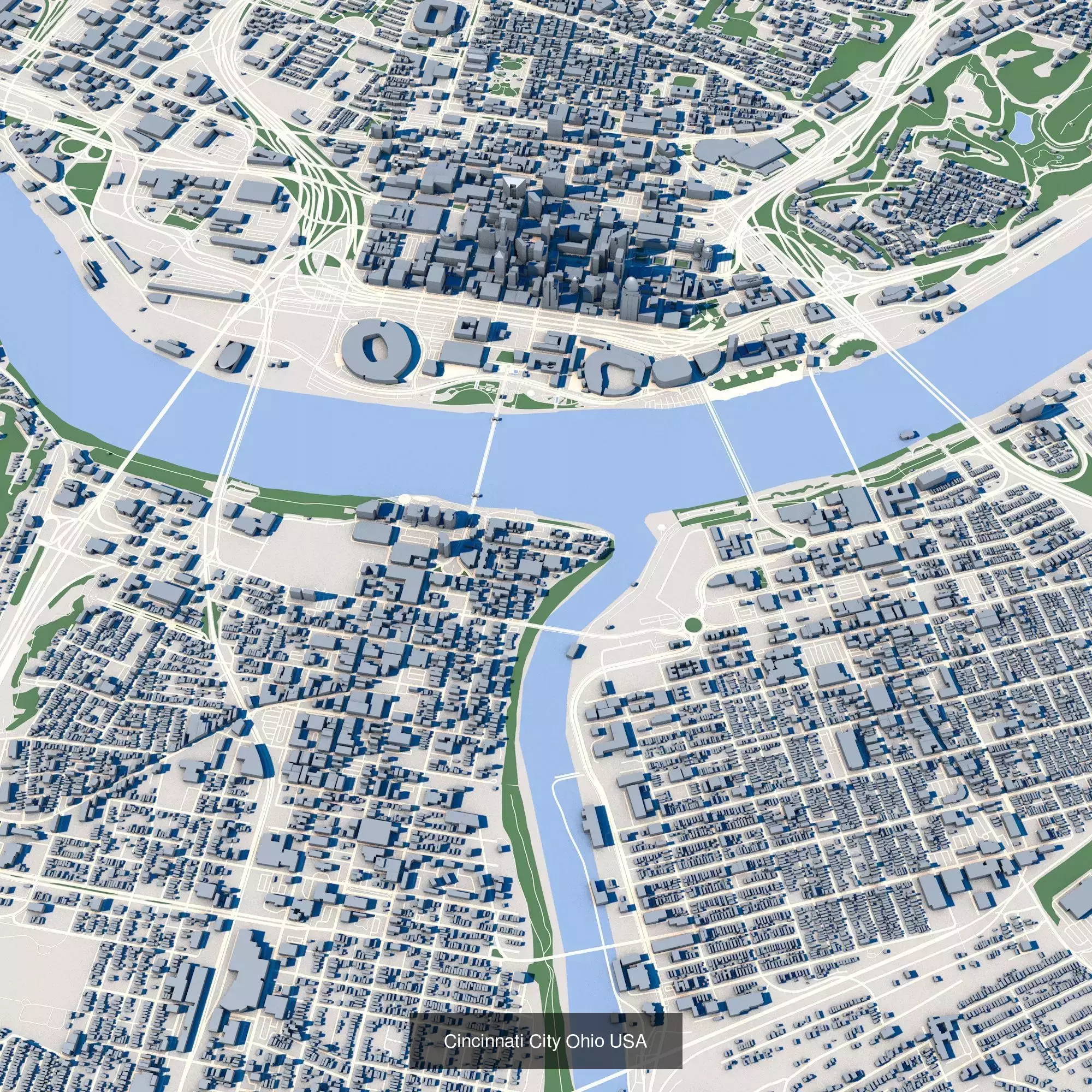 10 Models American Cities Low Poly Collection Urban Landscape _8