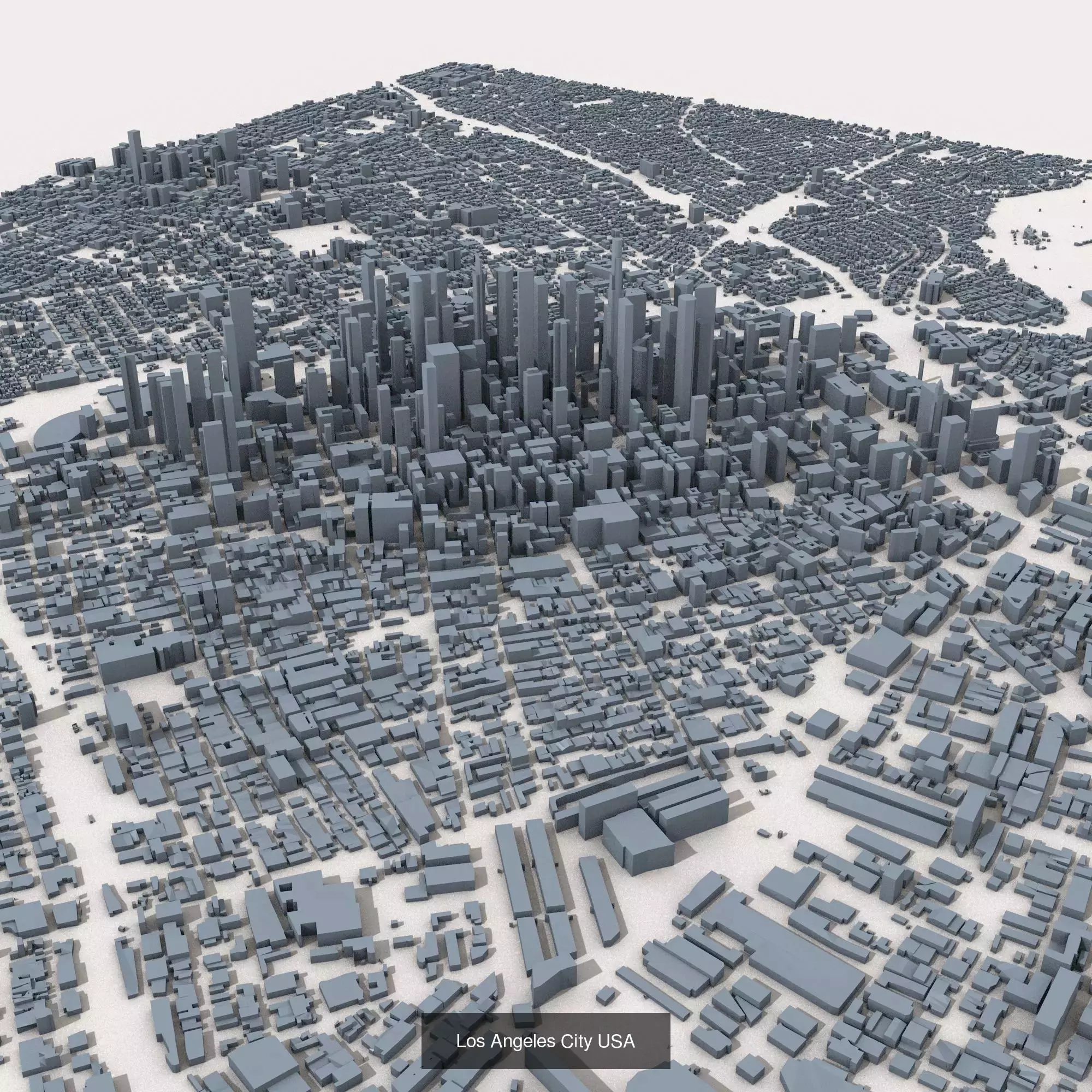 10 Models American Cities Low Poly Collection Urban Landscape _2
