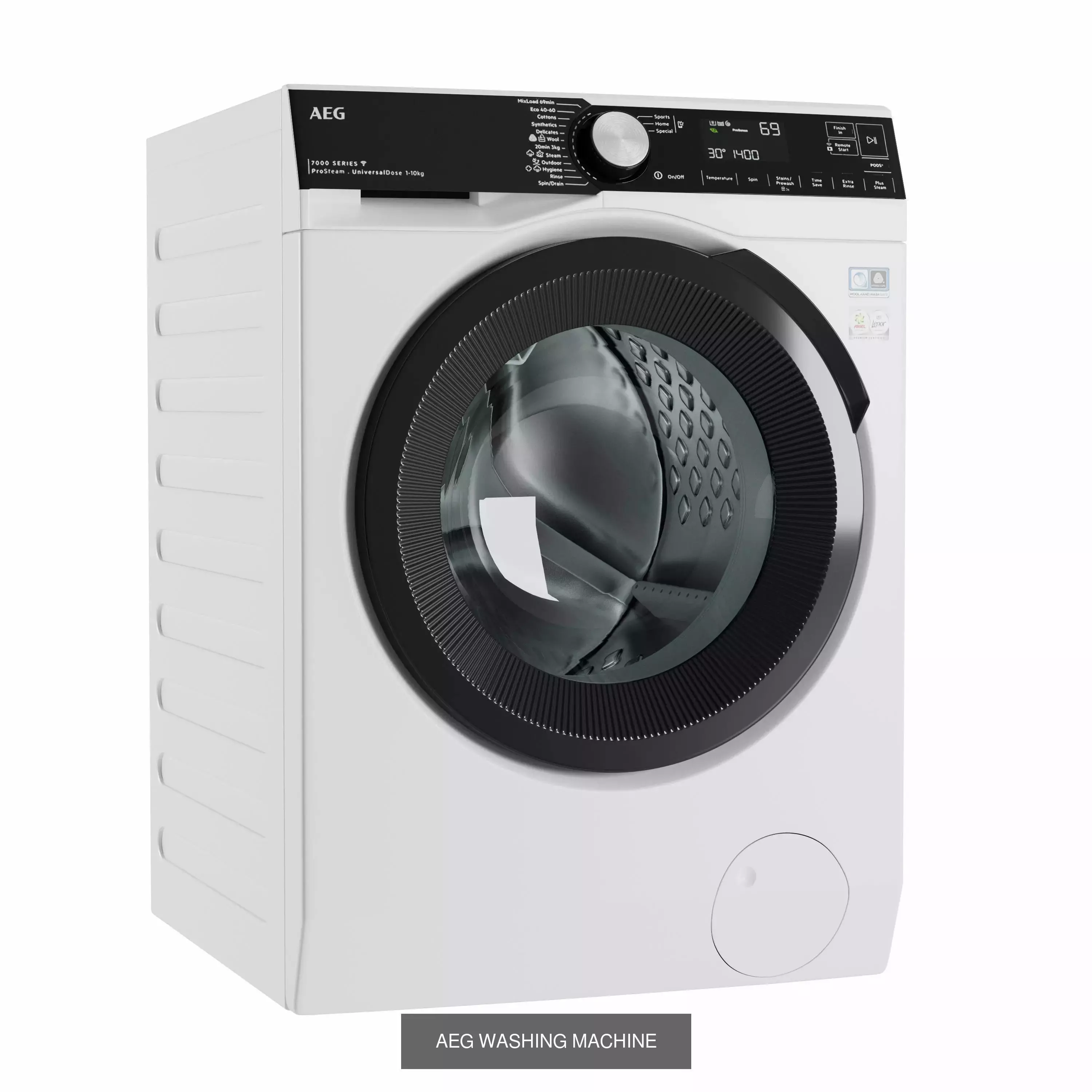 Aeg Washing Machine and Dryer 3D Model Collection_2