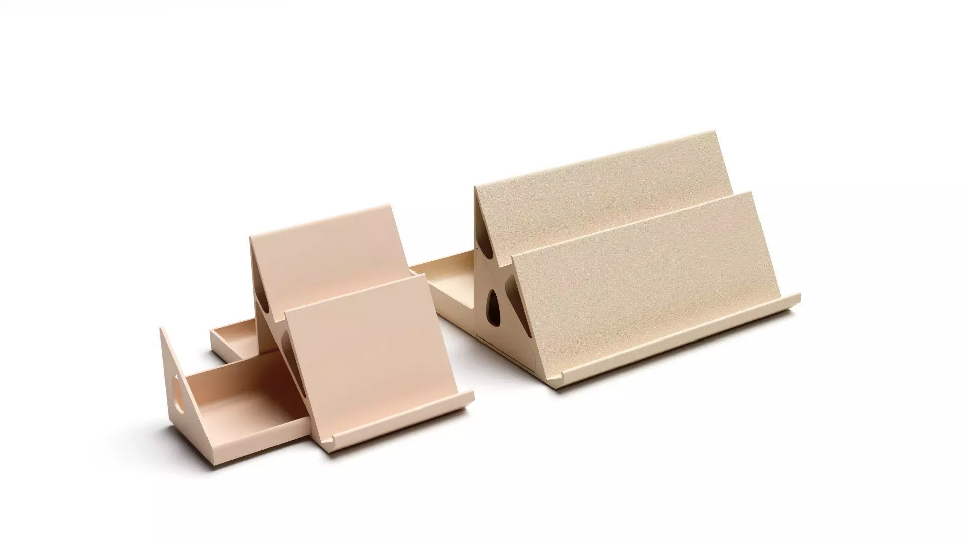 Desk Organizer- Double Phone and Pen Holder 3D print model_5