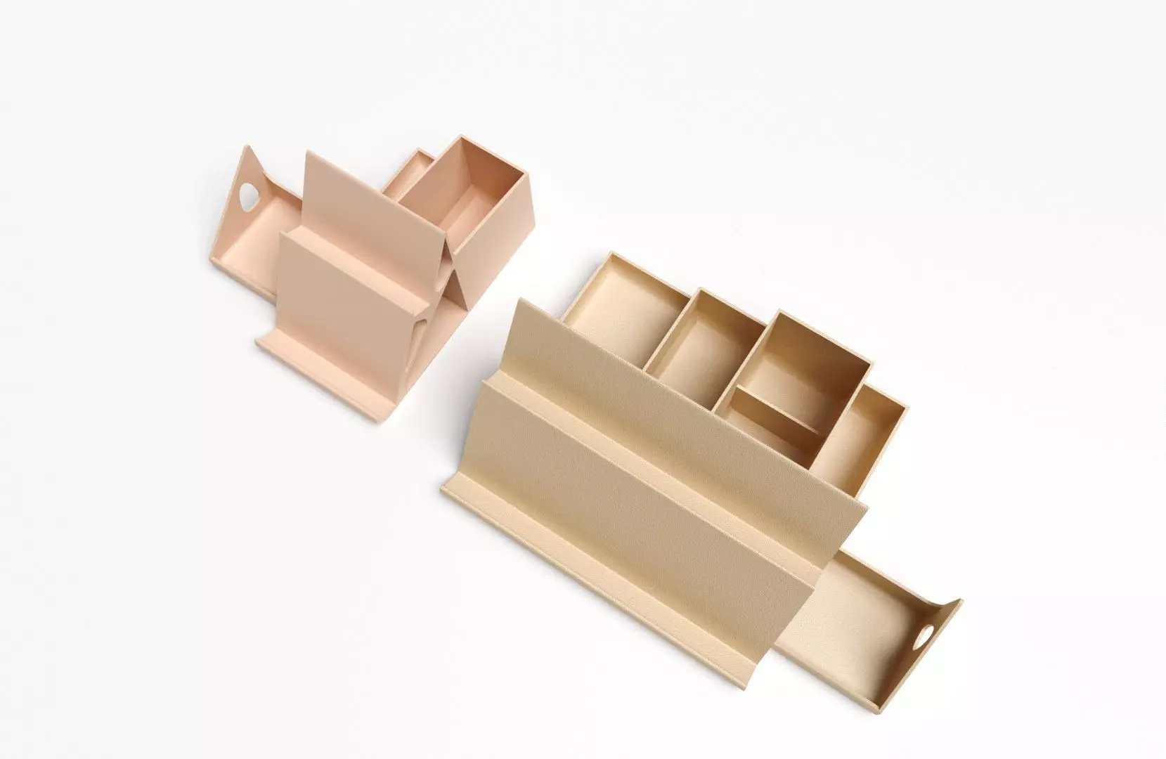 Desk Organizer- Double Phone and Pen Holder 3D print model_7