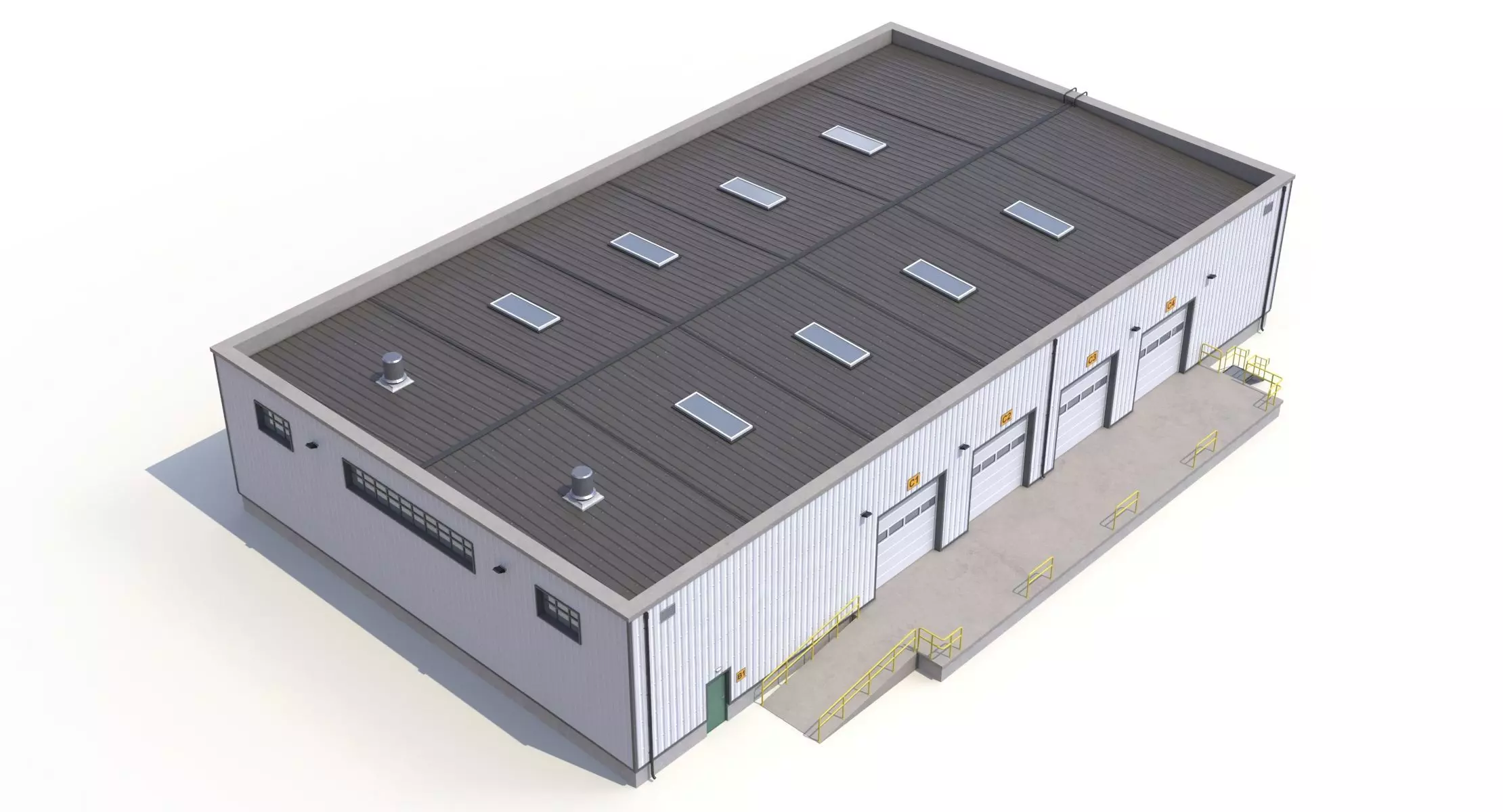 Warehouse 23 PBR Low-poly 3D model_6