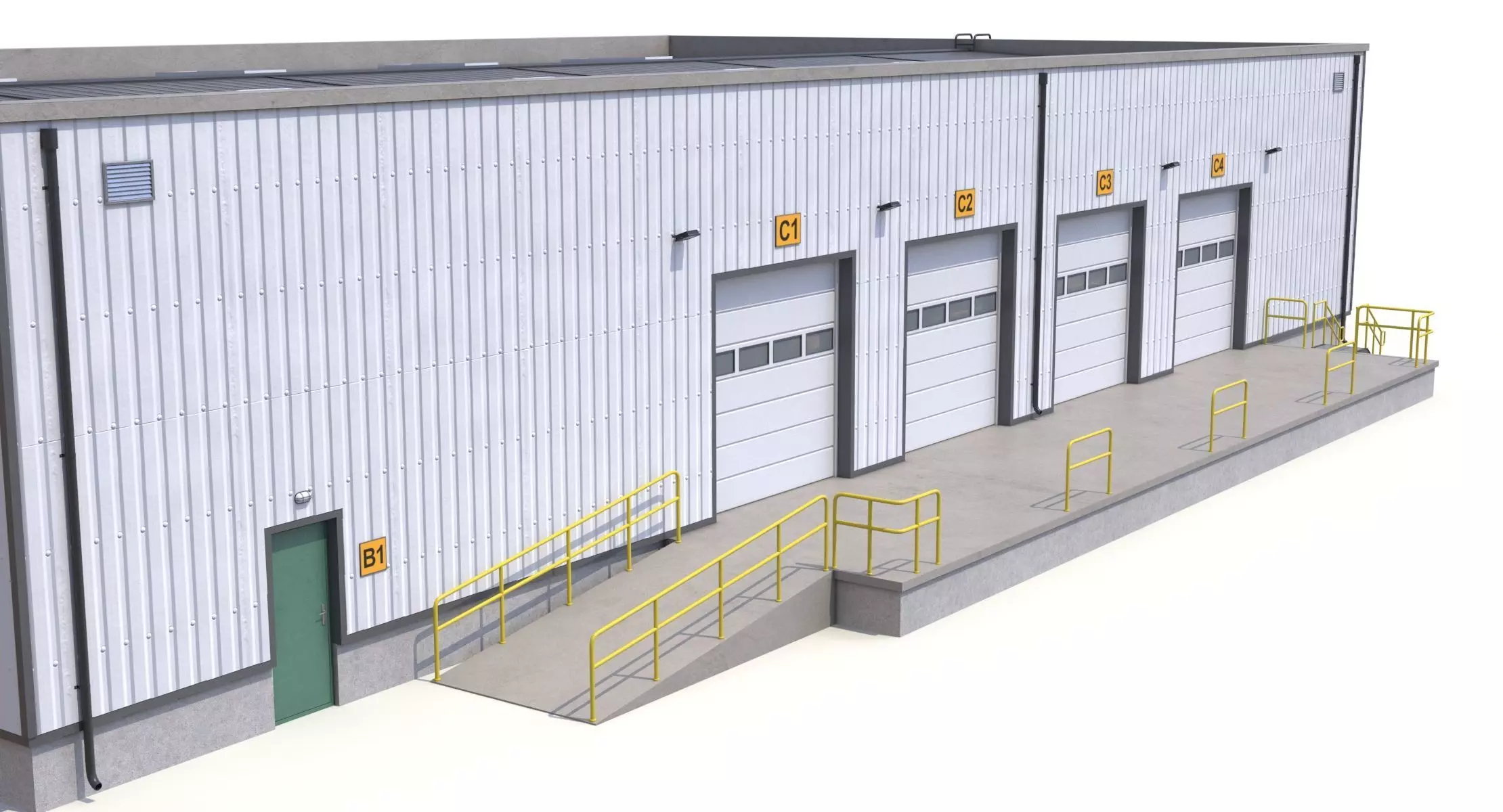 Warehouse 23 PBR Low-poly 3D model_9