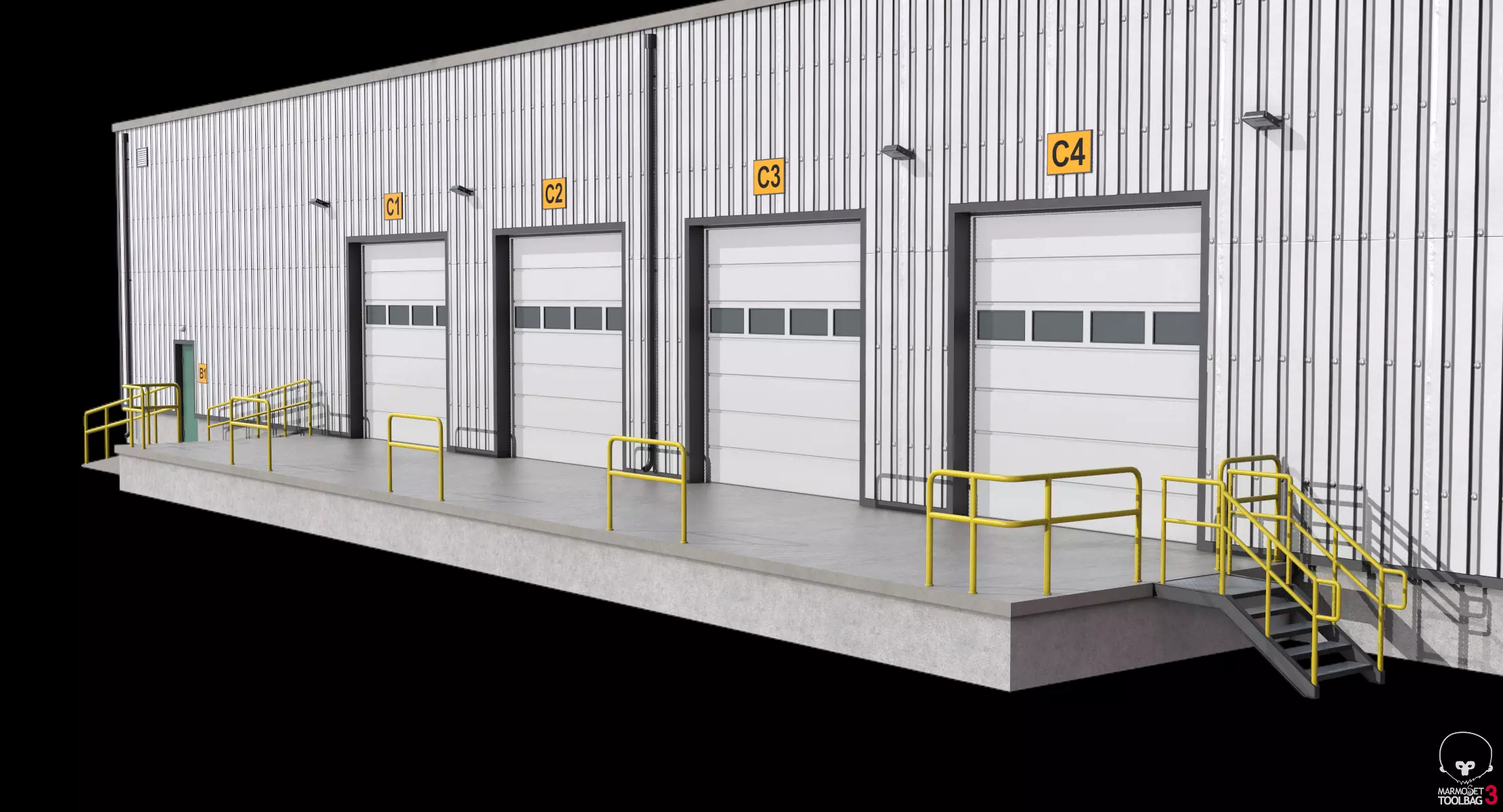 Warehouse 23 PBR Low-poly 3D model_16