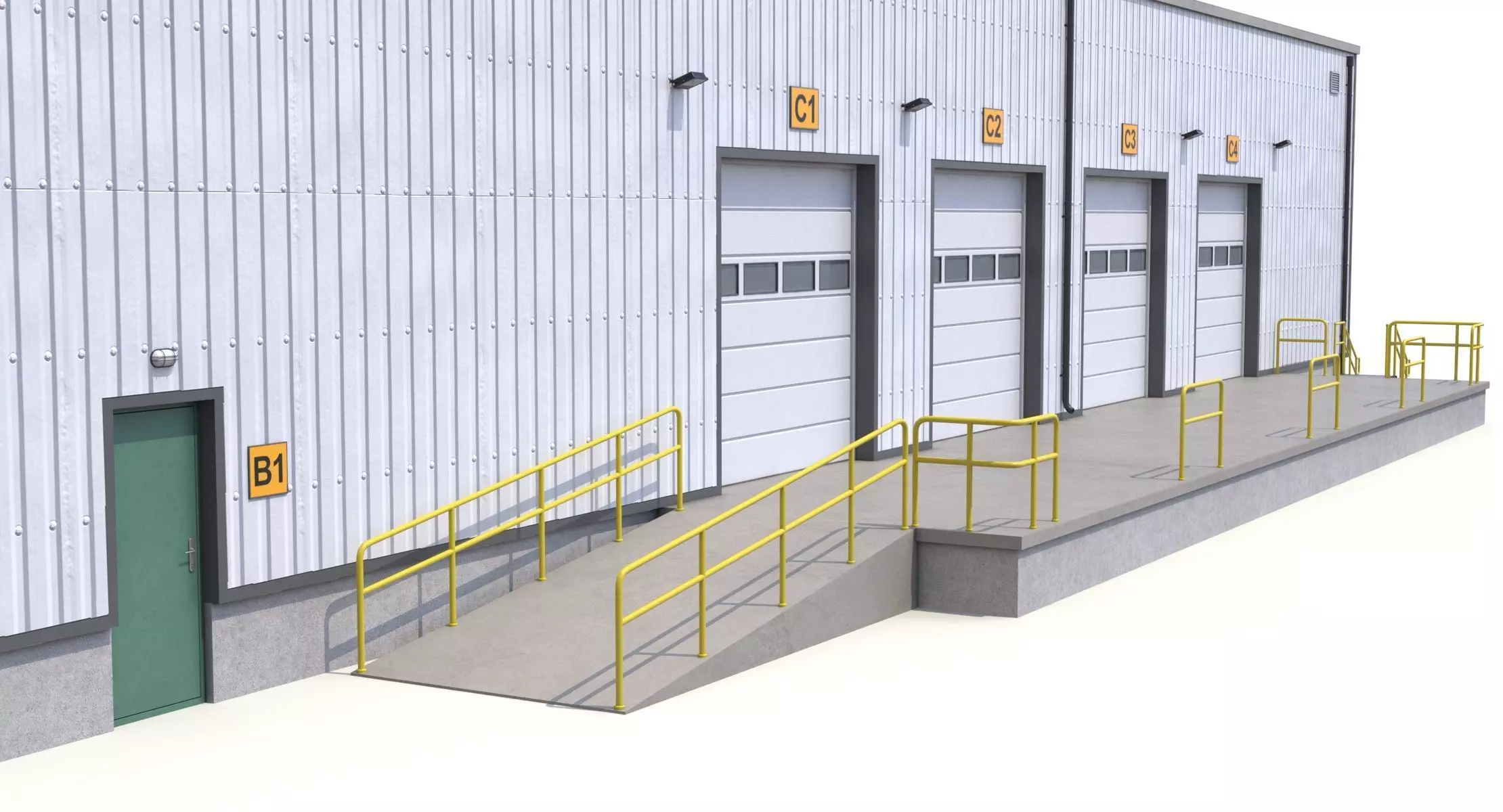 Warehouse 23 PBR Low-poly 3D model_4