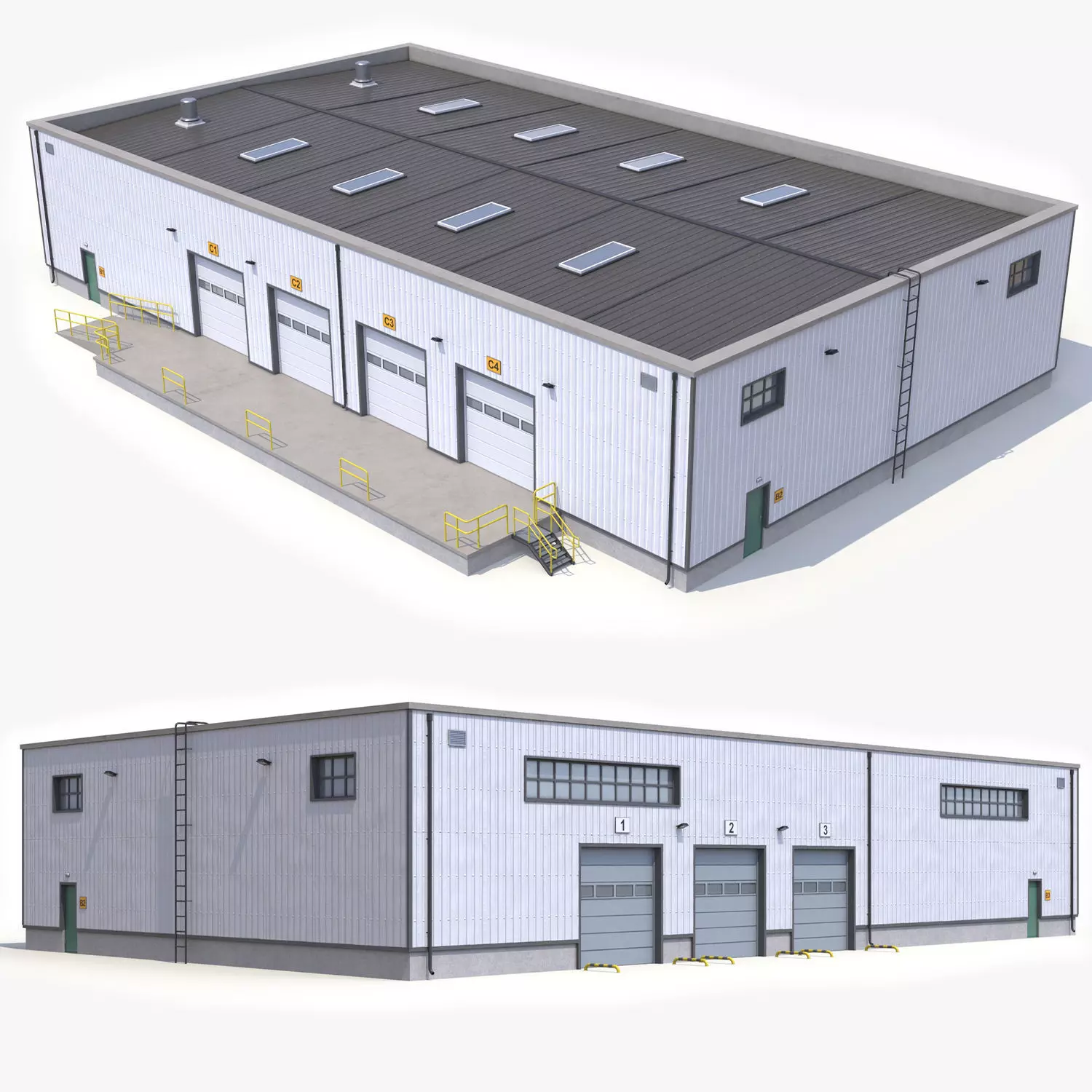 Warehouse 23 PBR Low-poly 3D model_0
