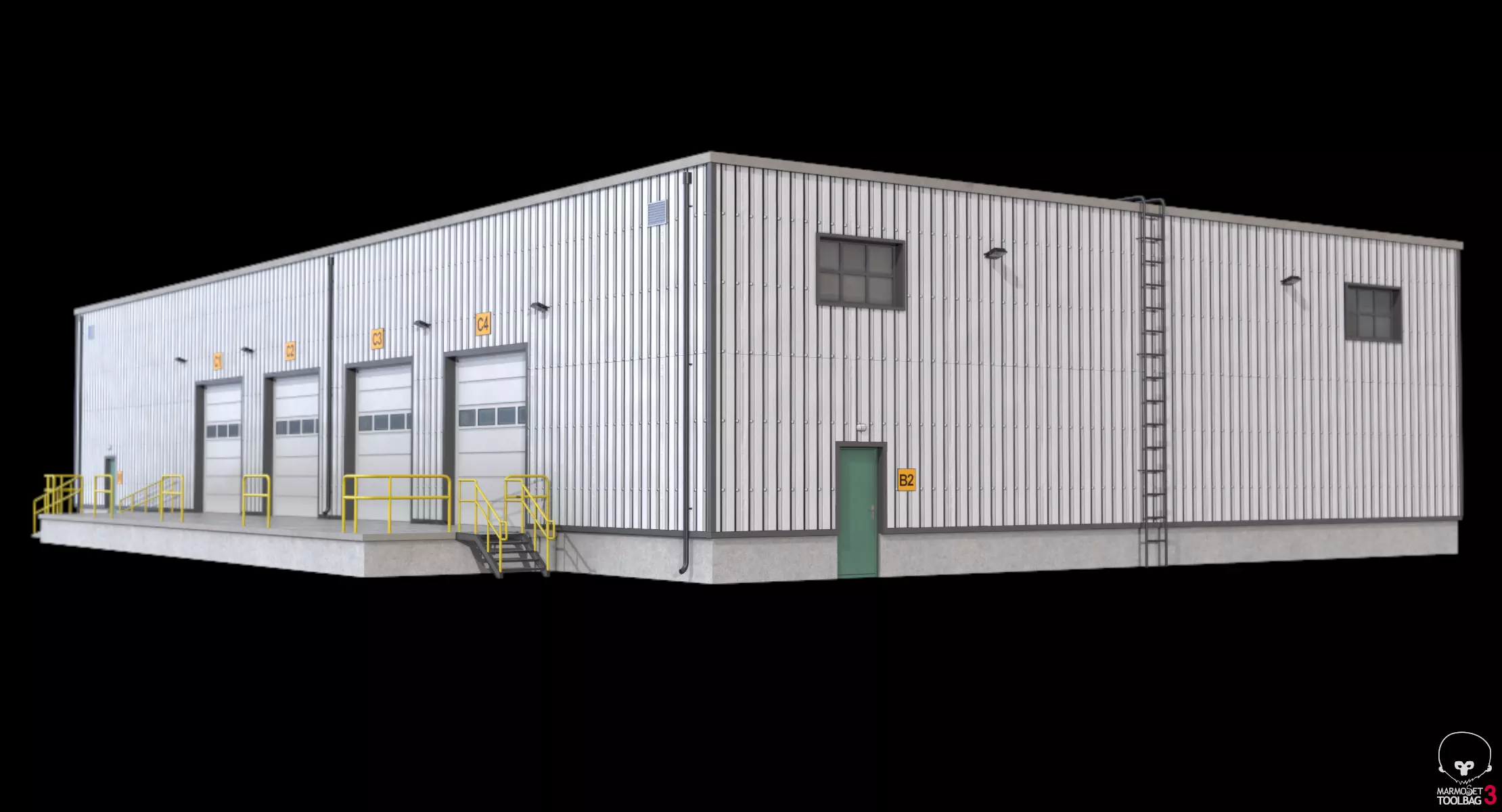 Warehouse 23 PBR Low-poly 3D model_17