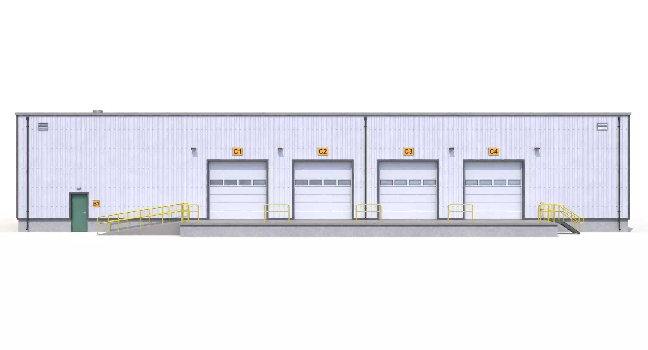 Warehouse 23 PBR Low-poly 3D model_8