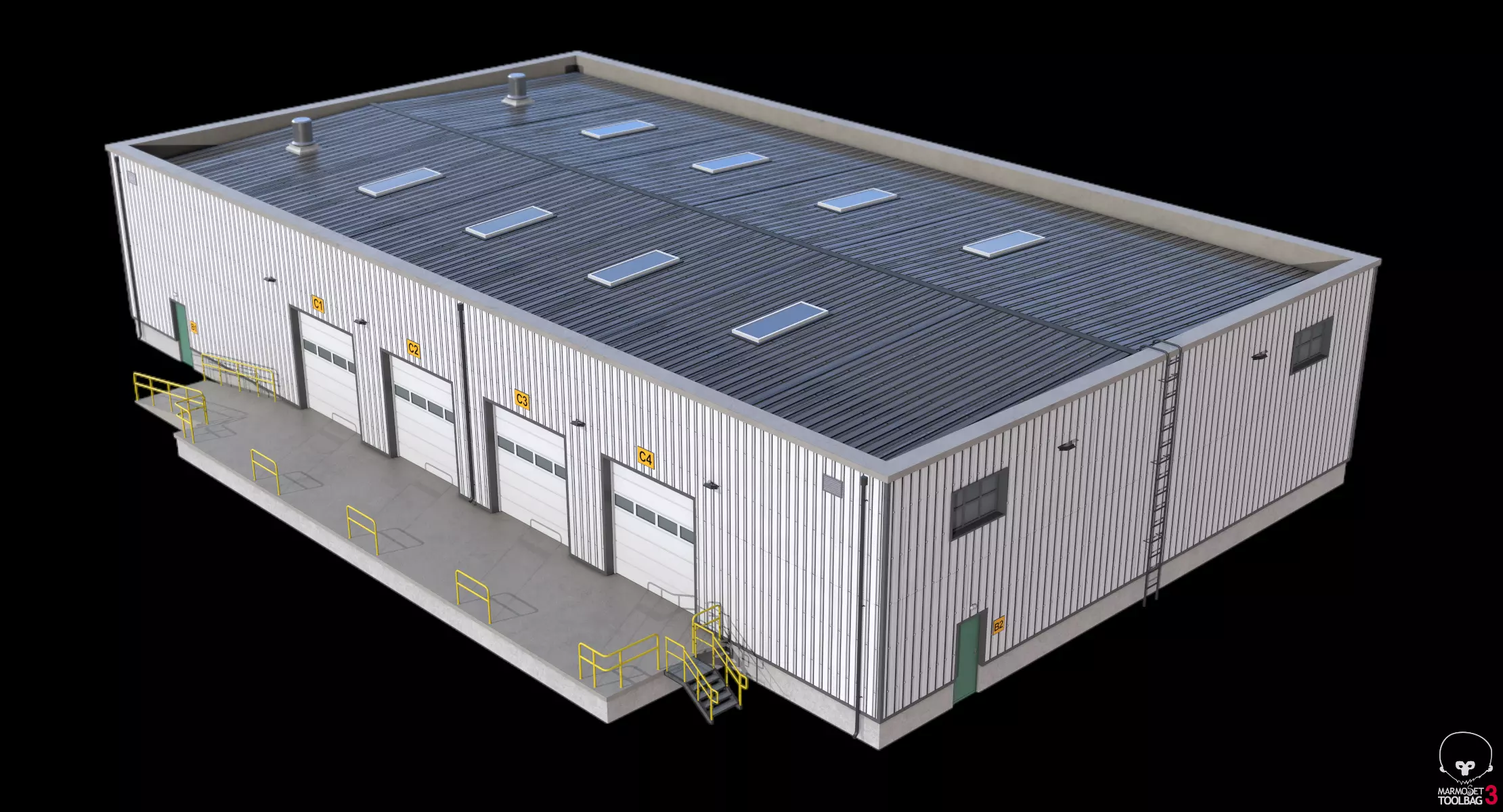 Warehouse 23 PBR Low-poly 3D model_14
