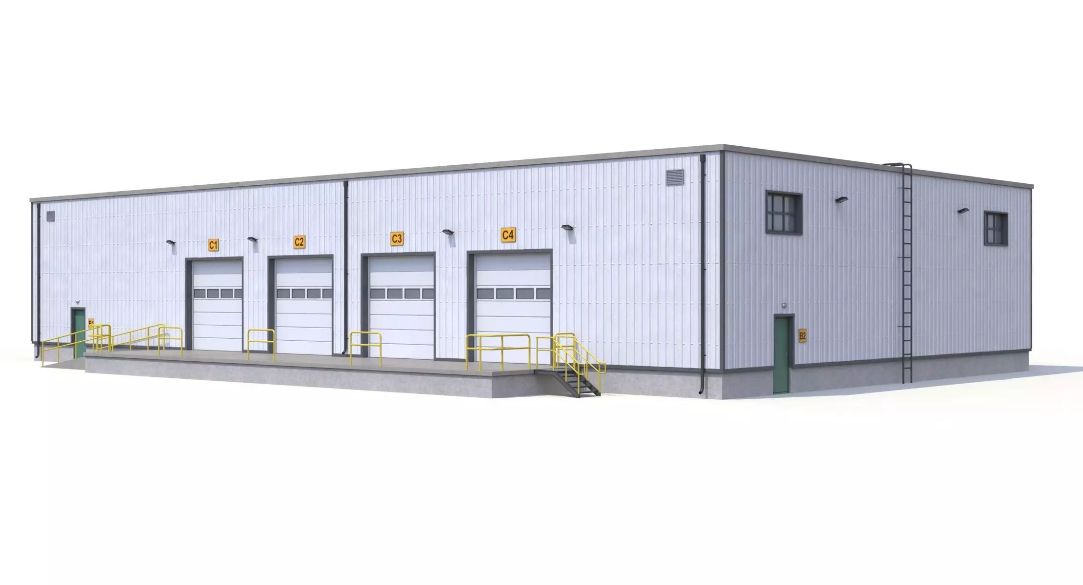 Warehouse 23 PBR Low-poly 3D model_3