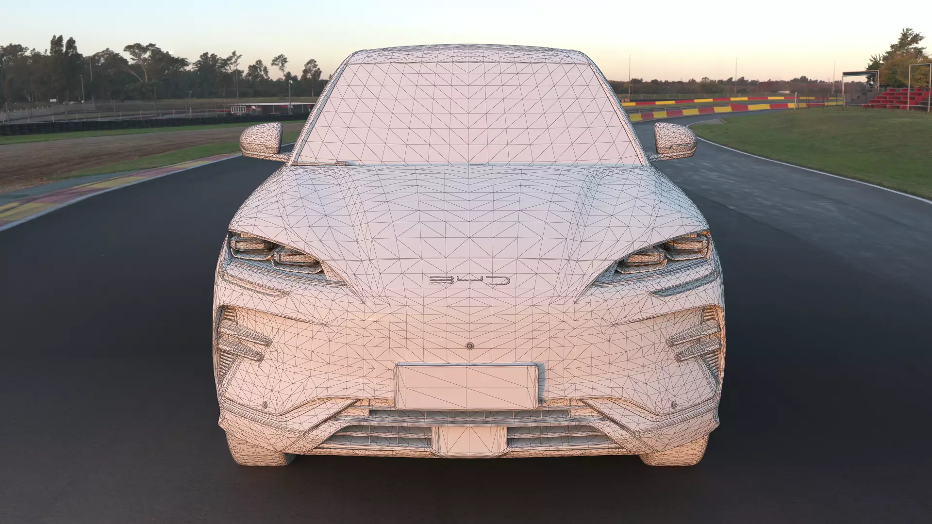 2026 BYD SealU EV with lowpoly interior Low-poly 3D model_10