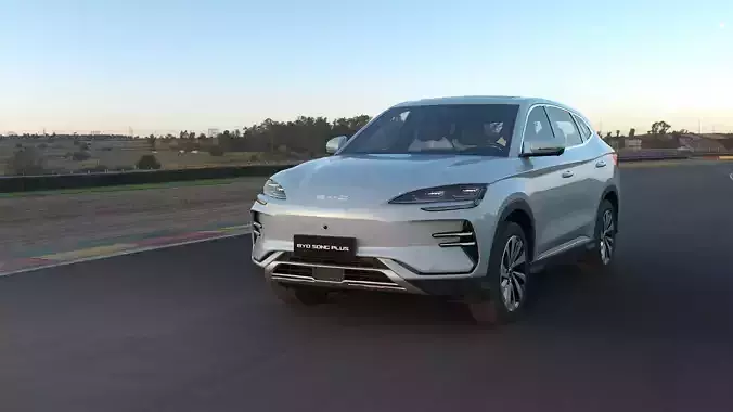 2026 BYD SealU EV with lowpoly interior Low-poly 3D model 2026 BYD SealU EV with lowpoly interior Low-poly 3D model