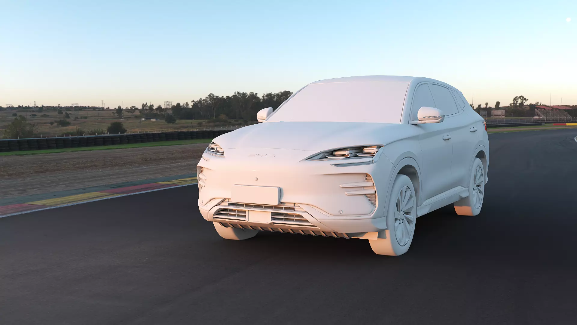 2026 BYD SealU EV with lowpoly interior Low-poly 3D model_7