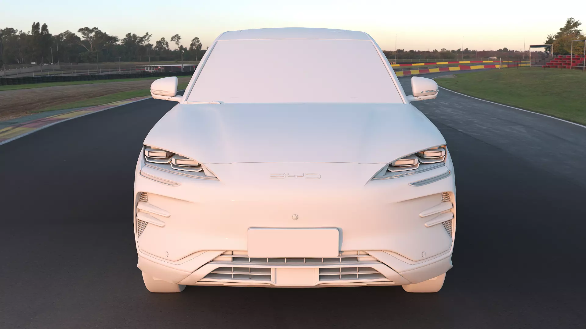 2026 BYD SealU EV with lowpoly interior Low-poly 3D model_9