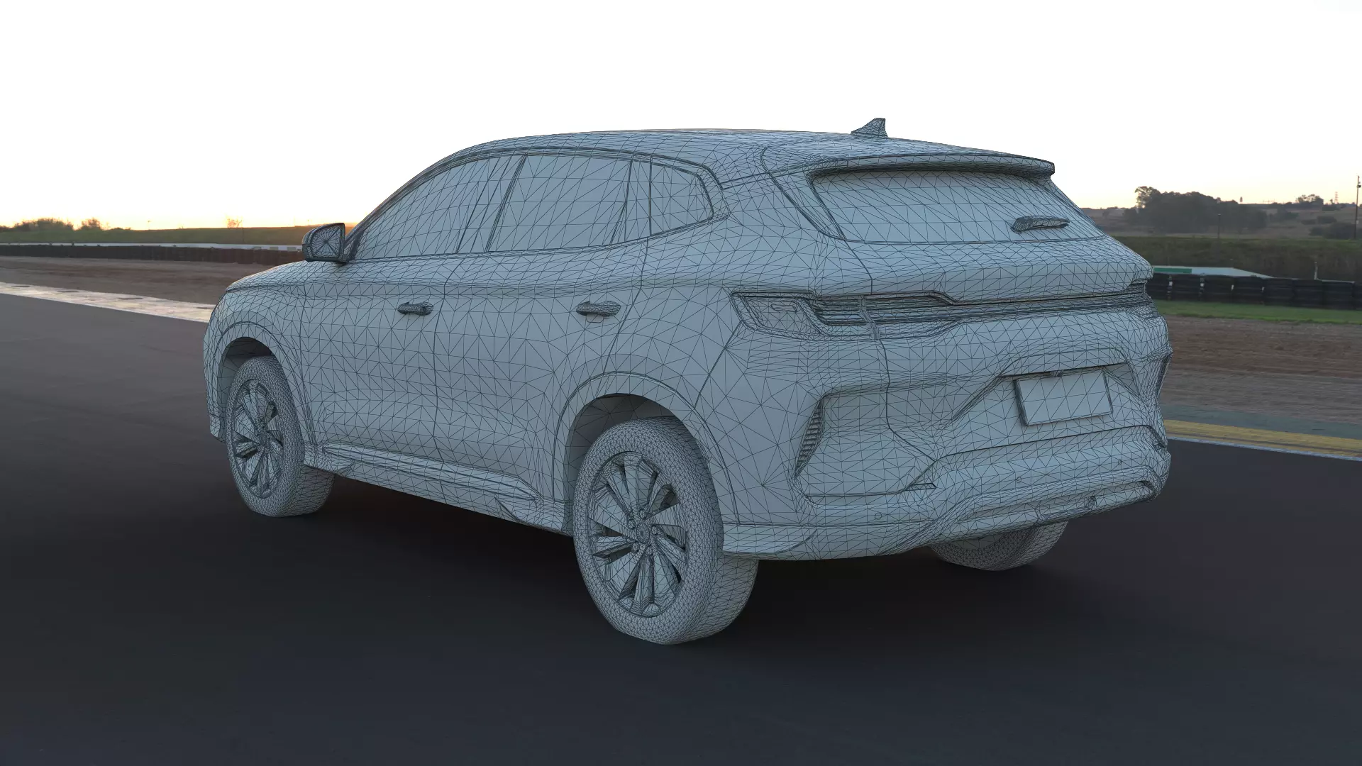 2026 BYD SealU EV with lowpoly interior Low-poly 3D model_16