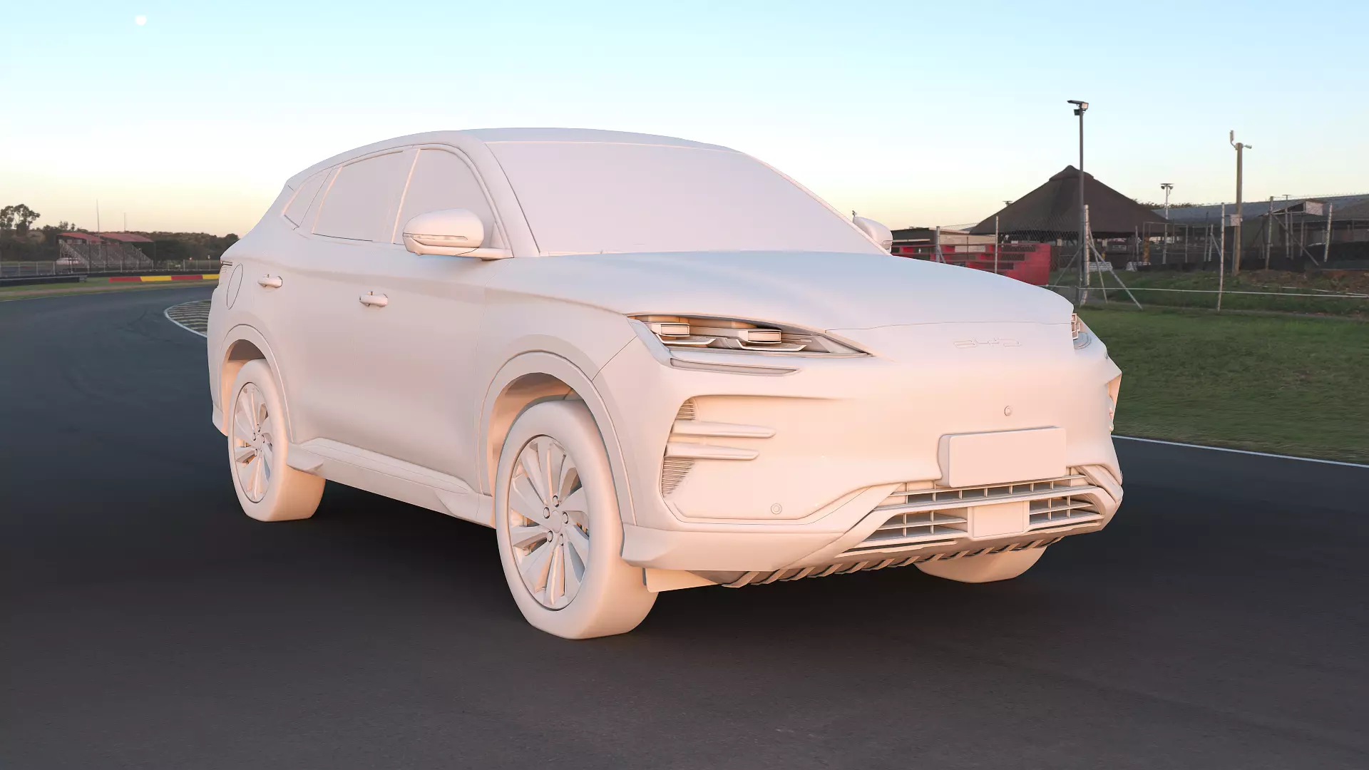 2026 BYD SealU EV with lowpoly interior Low-poly 3D model_11