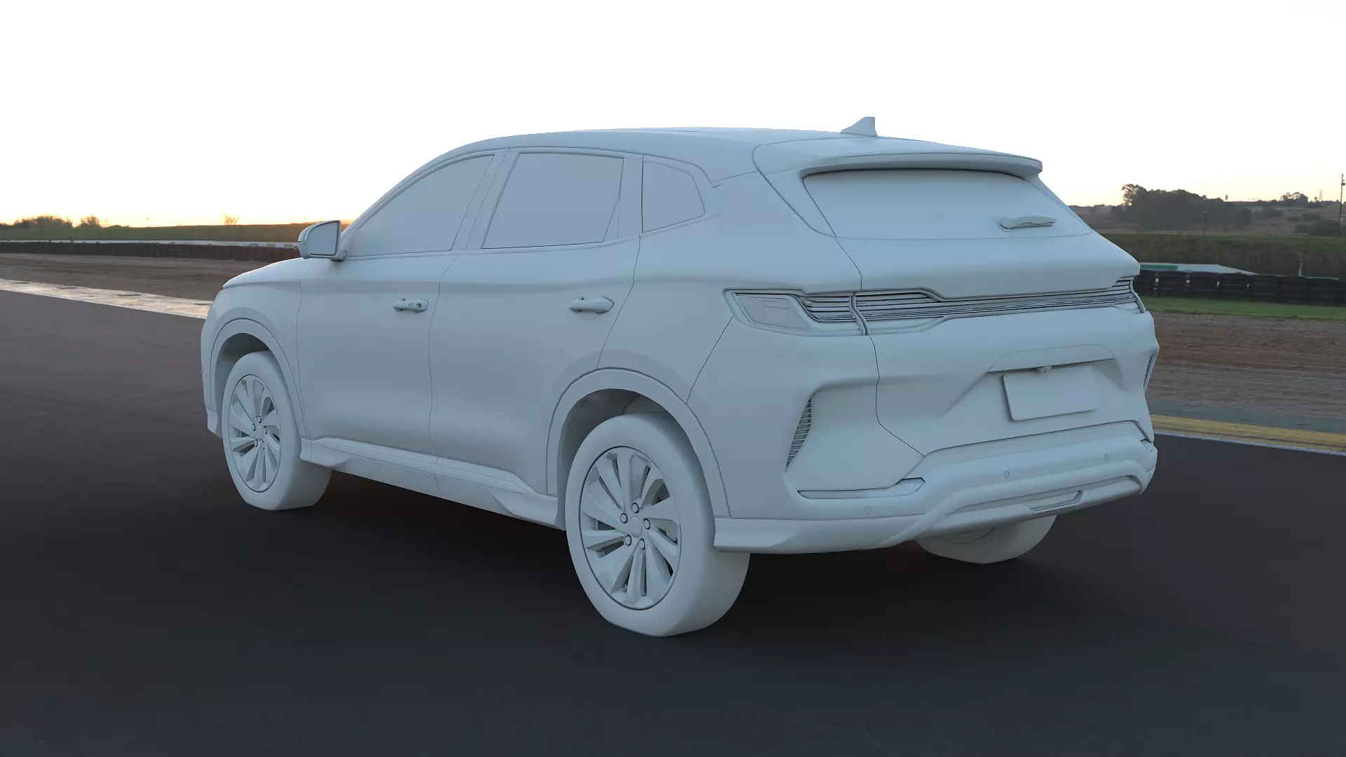 2026 BYD SealU EV with lowpoly interior Low-poly 3D model_15