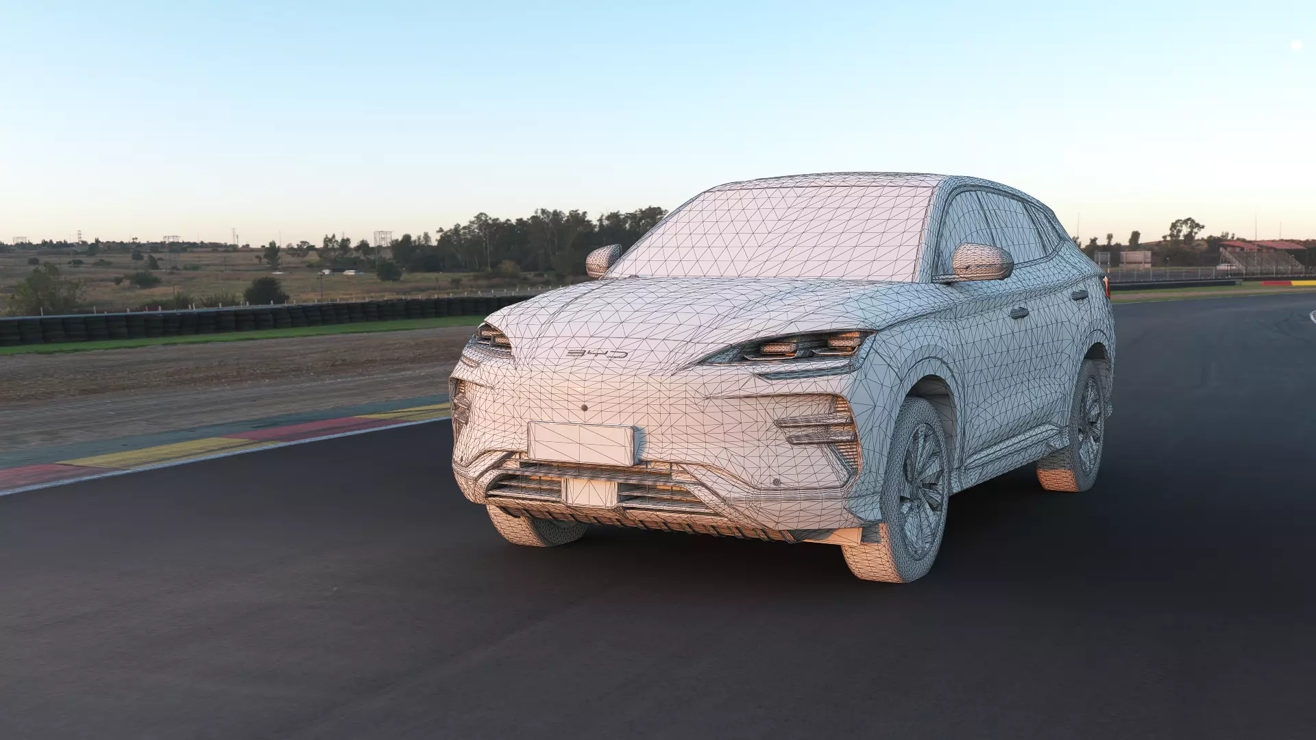 2026 BYD SealU EV with lowpoly interior Low-poly 3D model_8