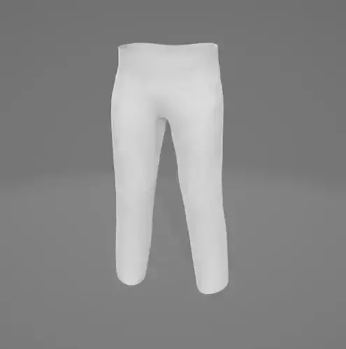 3D pants model low poly