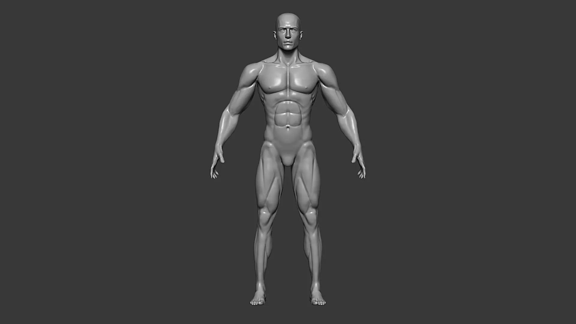 Realistic Male and Female Base Mesh Highpoly Sculpt 3D model_7