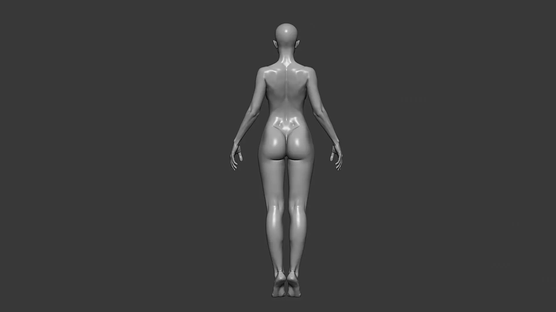 Realistic Male and Female Base Mesh Highpoly Sculpt 3D model_11