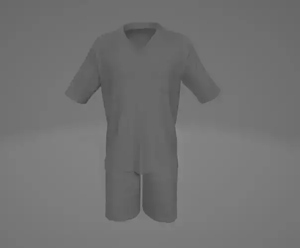 pajamas low poly with high poly