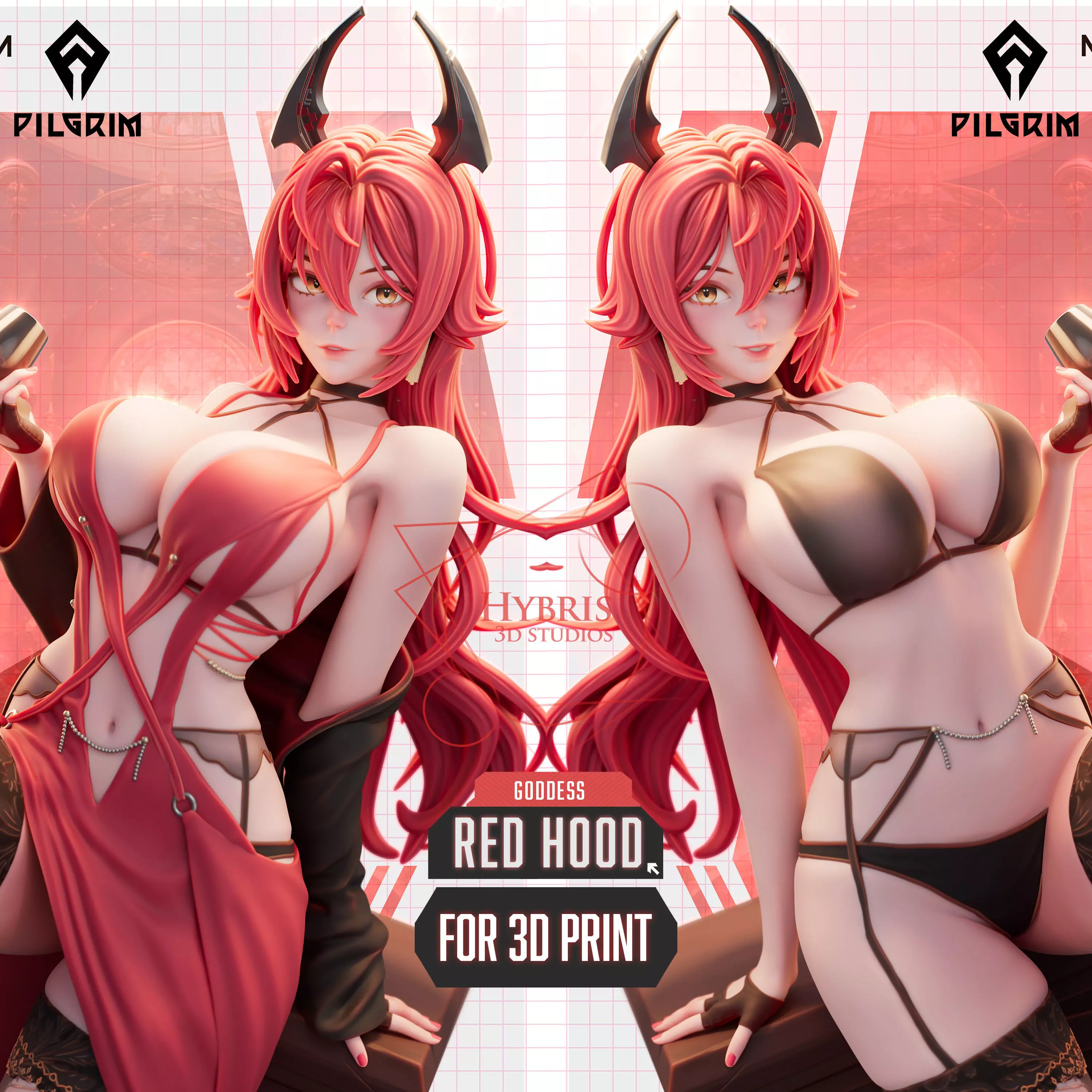 Red Hood from Nikke Goddess Of Victory Commercial Package 3D print model_0