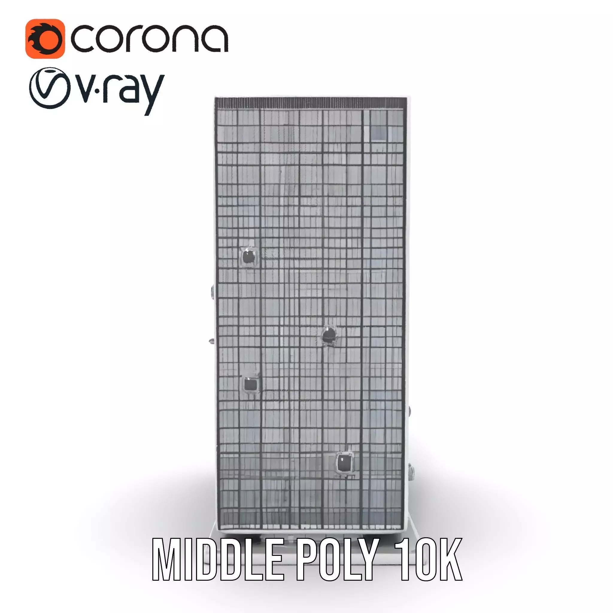 Modern Glass Skyscraper model pack Low-poly 3D model_21