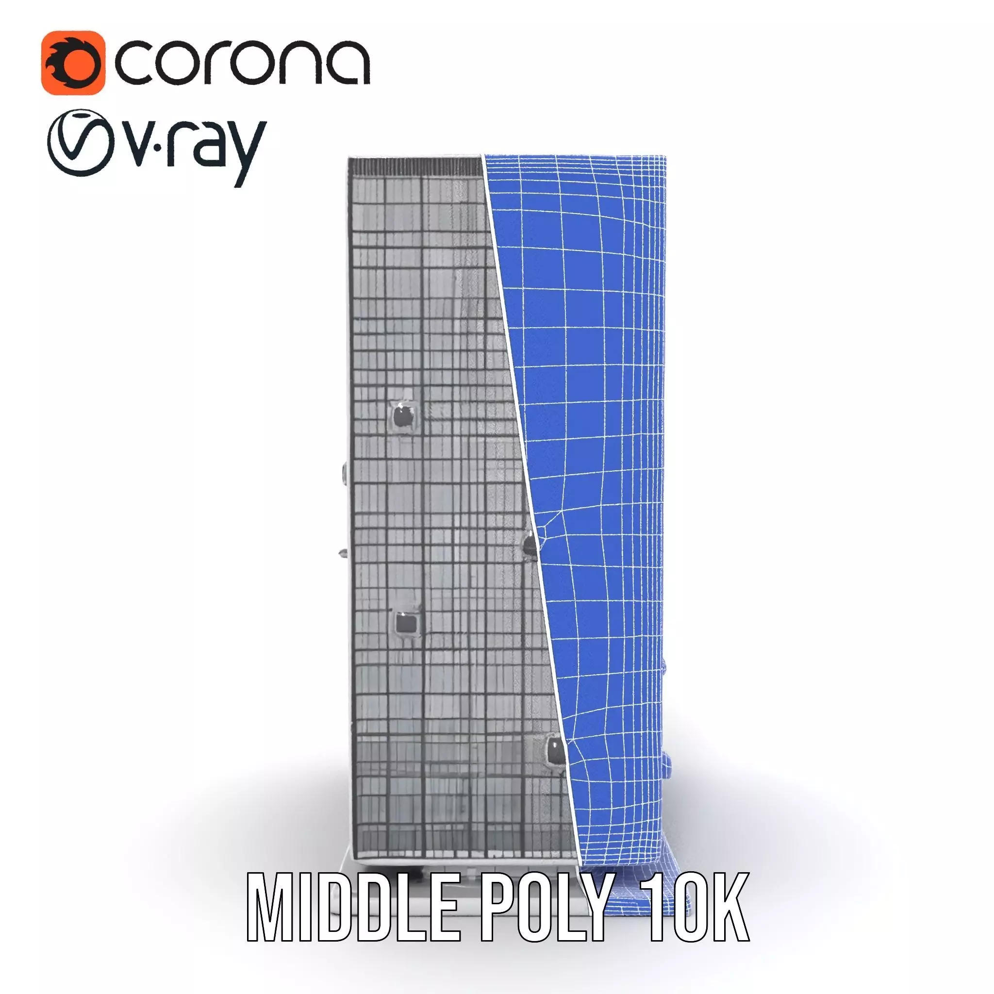 Modern Glass Skyscraper model pack Low-poly 3D model_18