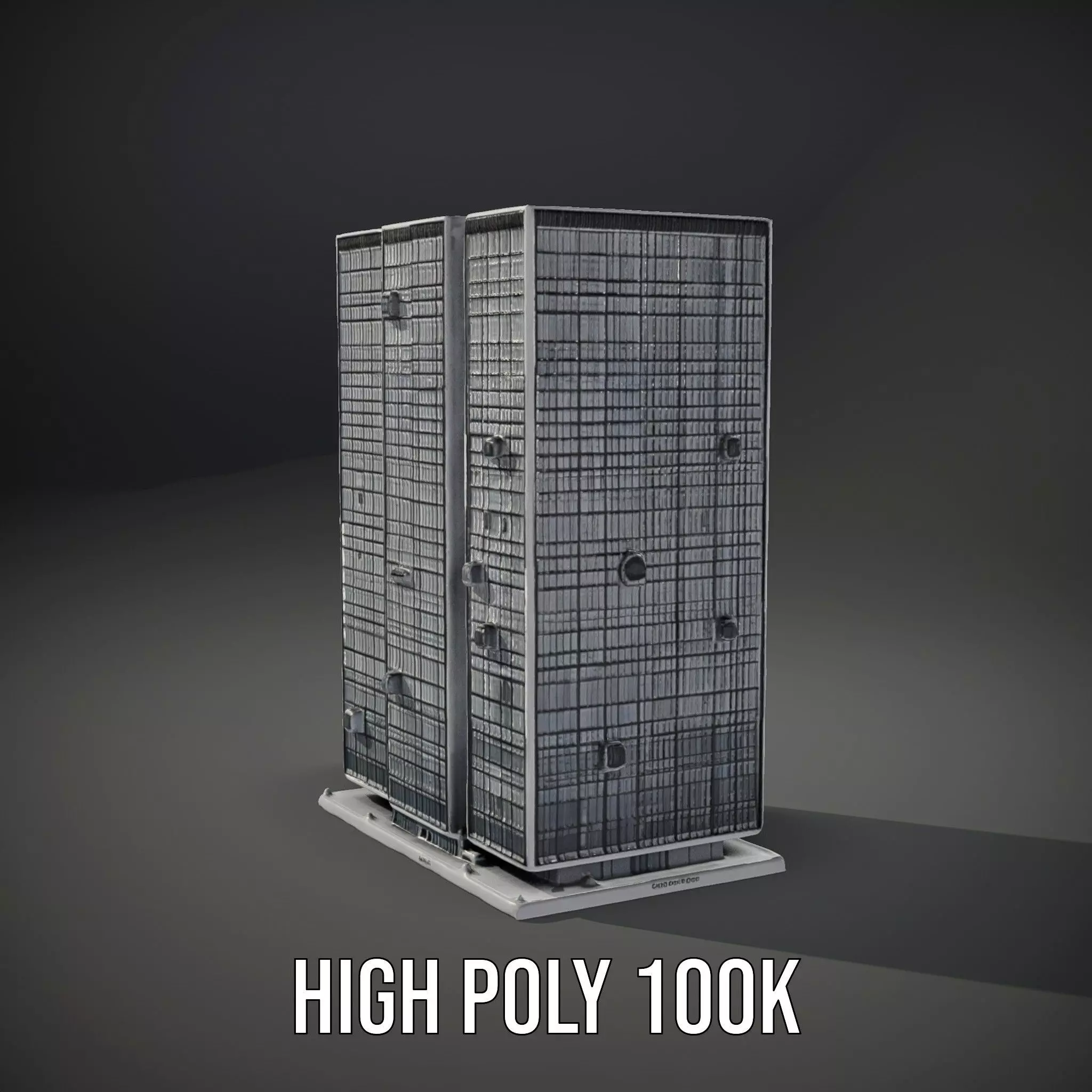 Modern Glass Skyscraper model pack Low-poly 3D model_8