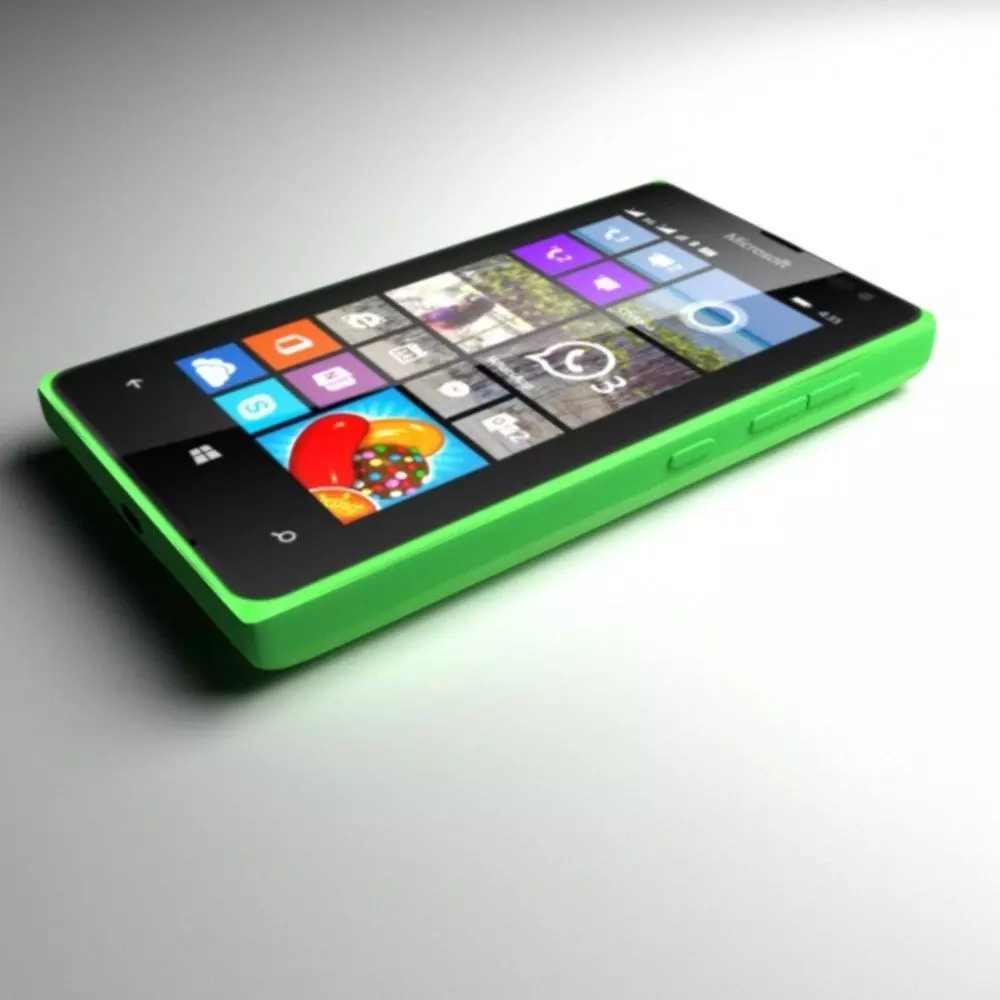 Microsoft Lumia 435 Green 3D model_2