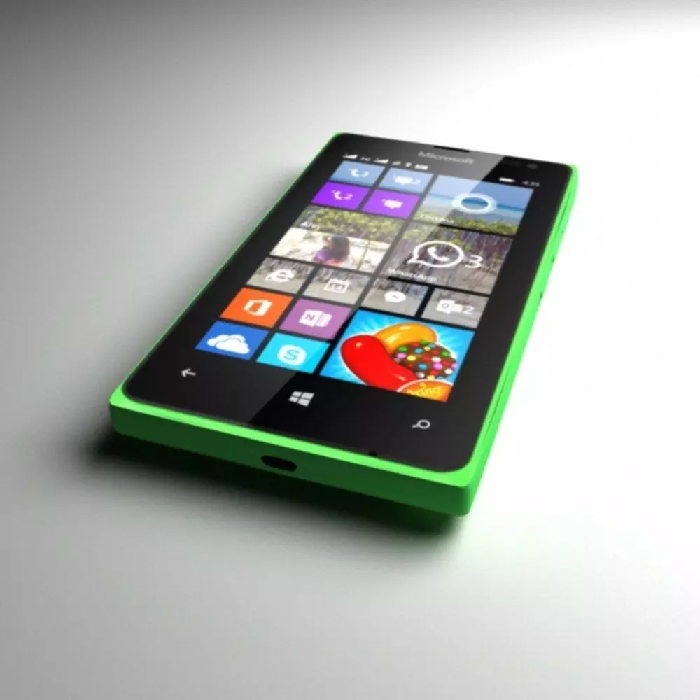 Microsoft Lumia 435 Green 3D model_1