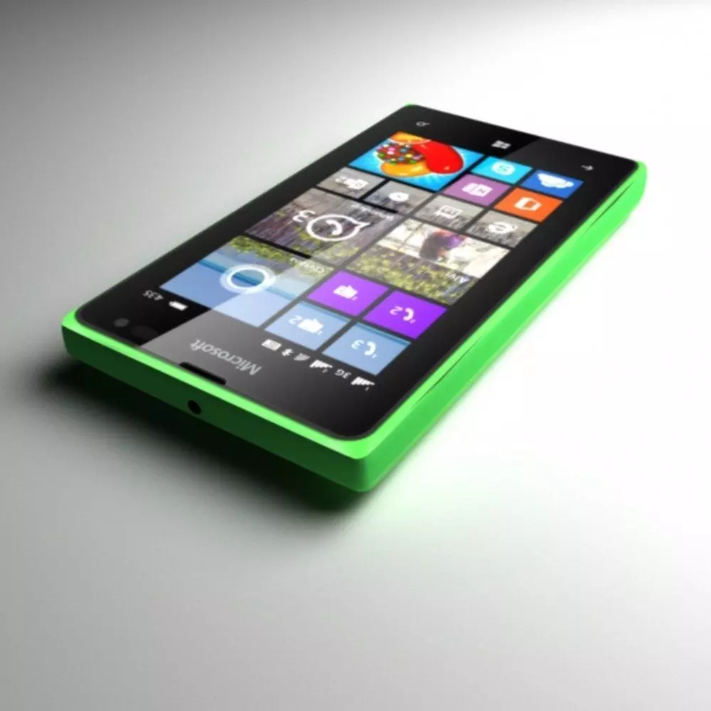 Microsoft Lumia 435 Green 3D model_5
