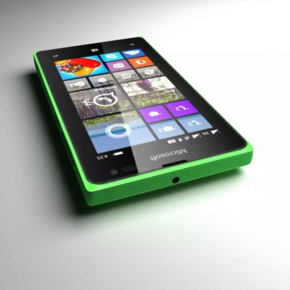 Microsoft Lumia 435 Green 3D model_4