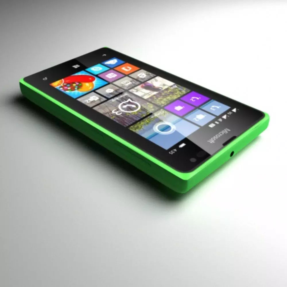 Microsoft Lumia 435 Green 3D model_3