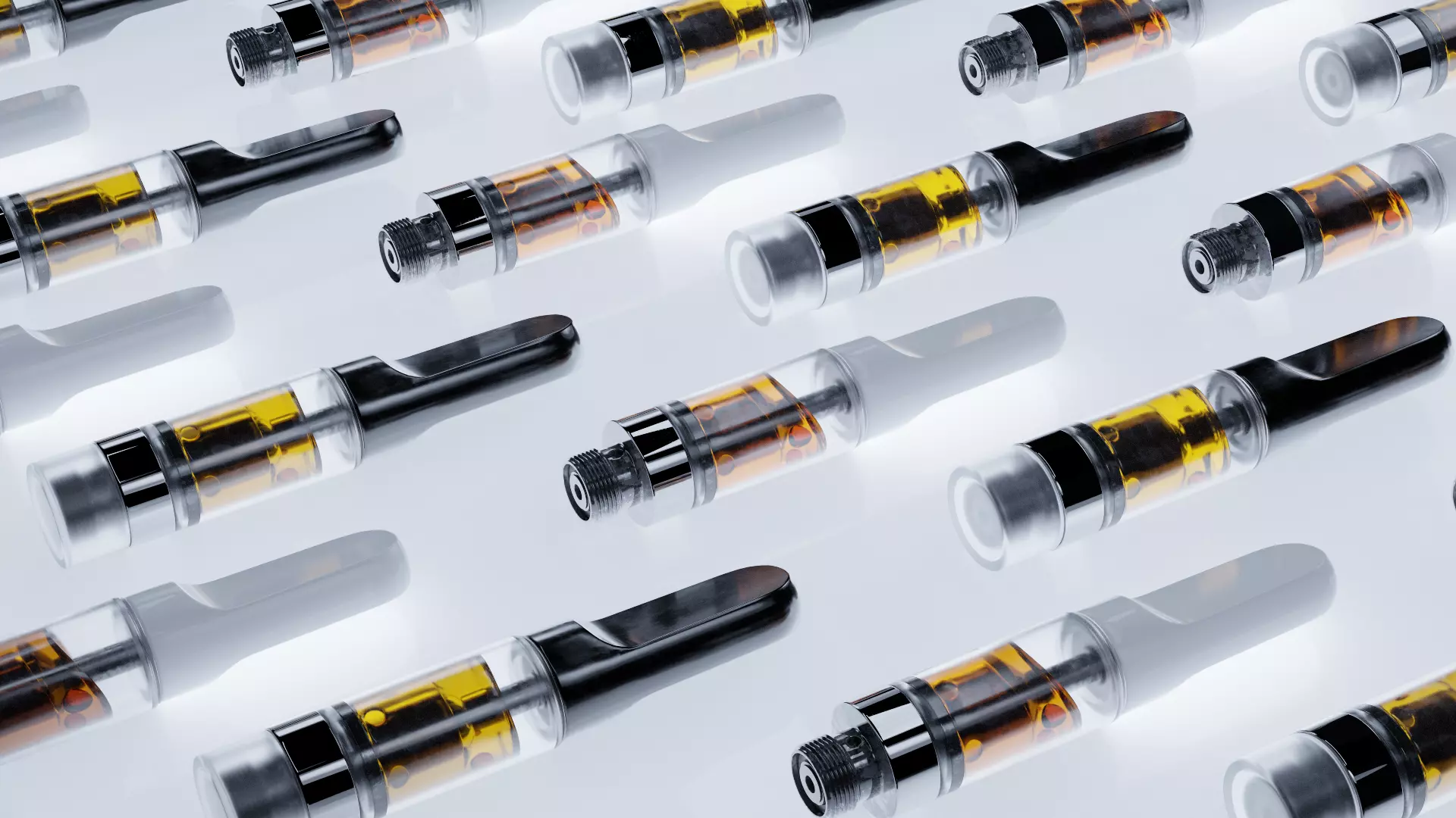 Vape Pen Cartridges 510 Thread Small Large With Battery Low-poly 3D model_4