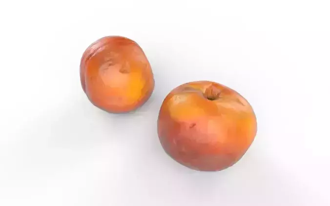 Peach M03 Low-poly 3D model 7