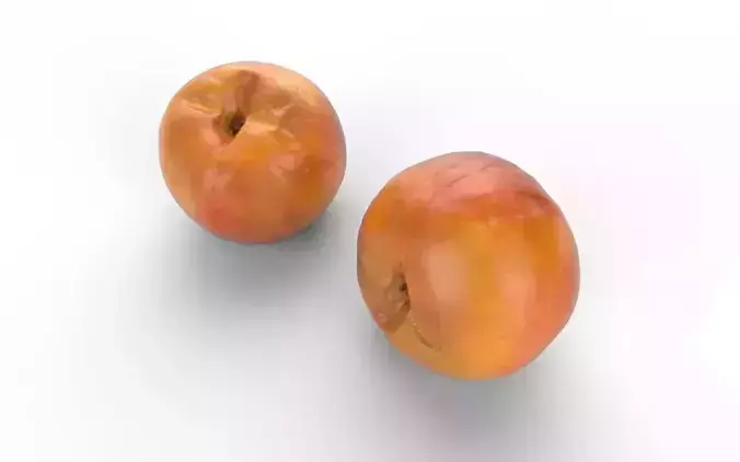 Peach M03 Low-poly 3D model 5