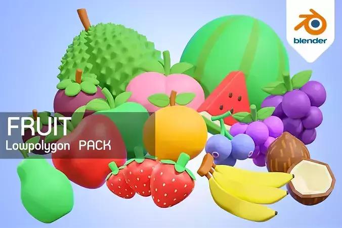 3D Fruits Pack - 