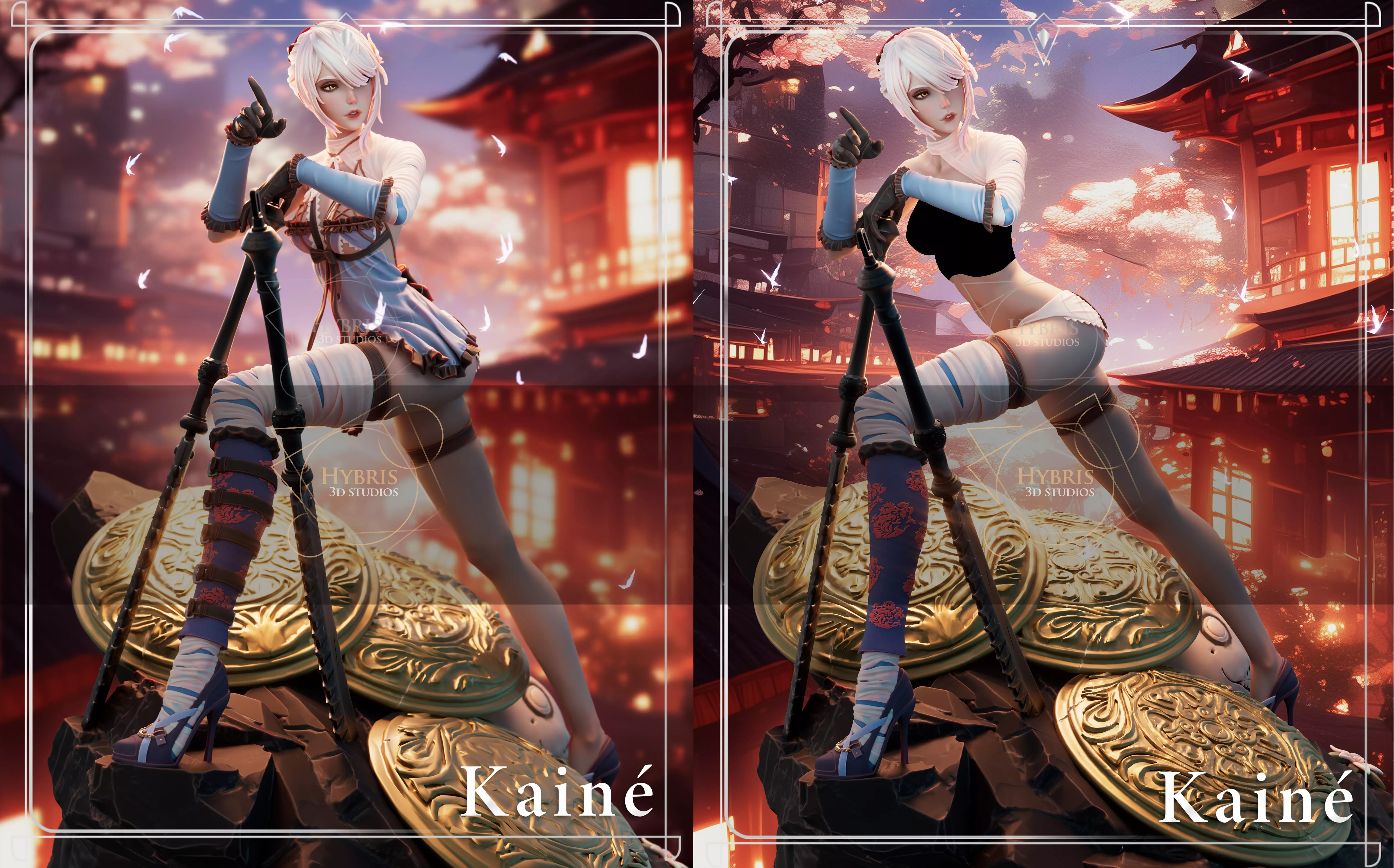 Kaine from Nier Replicant Collector Package 3D print model_1