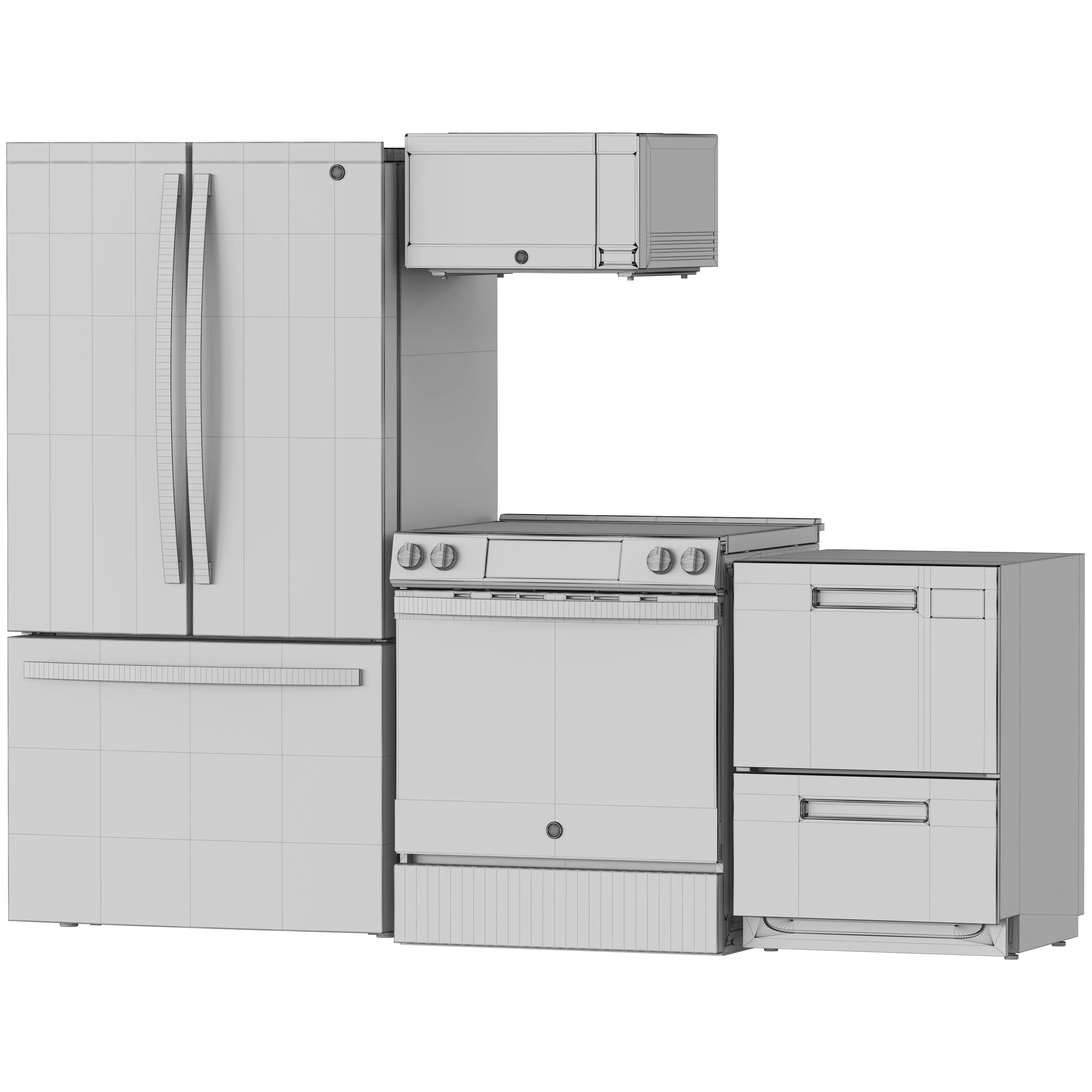 GE Appliance Collection 16 3D model_6